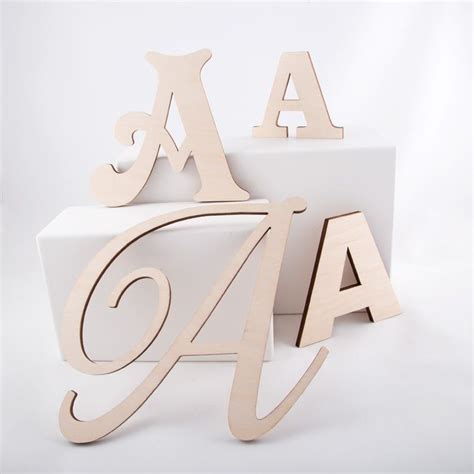 Baltic Birch Wood Letters Large Wood Letters Unfinished Wood Letters