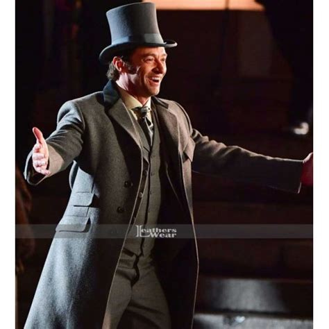 The Greatest Showman Hugh Jackman P T Barnum Trench Coat Costume