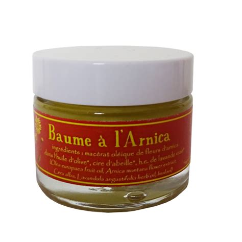 Baume artisanal à l Arnica coups et blessures Plante Infuse Bio