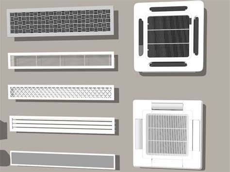 Home Air Conditioners Collection Sketchup 3d Model Skp File Download Sketchupbox