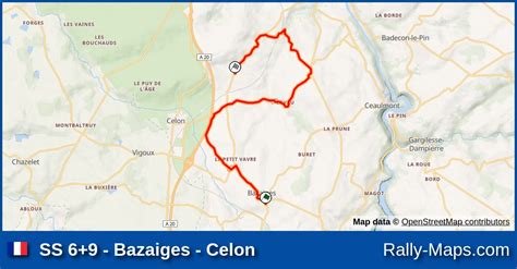 SS 6 9 Bazaiges Celon Stage Map Finale De La Coupe De France Des