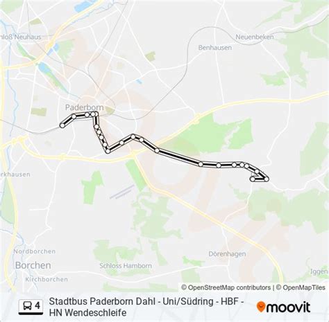 4 Route Schedules Stops And Maps Paderborn Hauptbahnhof Steig V