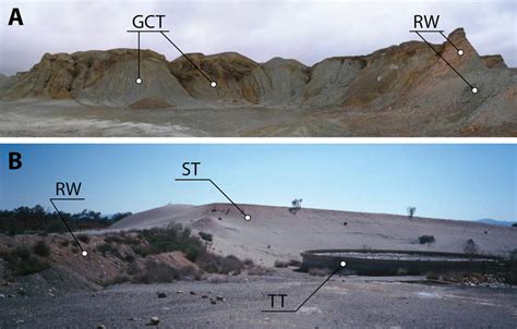 A Lateral View Of The Old Tailing Deposits These Tailings Generate