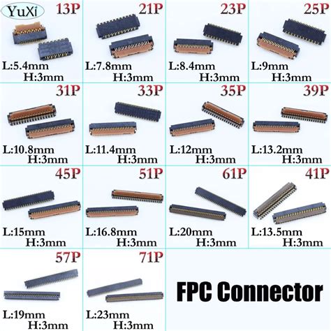 Yuxi Connecteur Fpc Pour Cran D Affichage Lcd Logique Sur Carte M Re