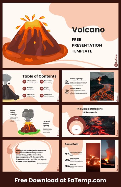 Volcano Powerpoint Presentation Template Free Powerpoint Templates