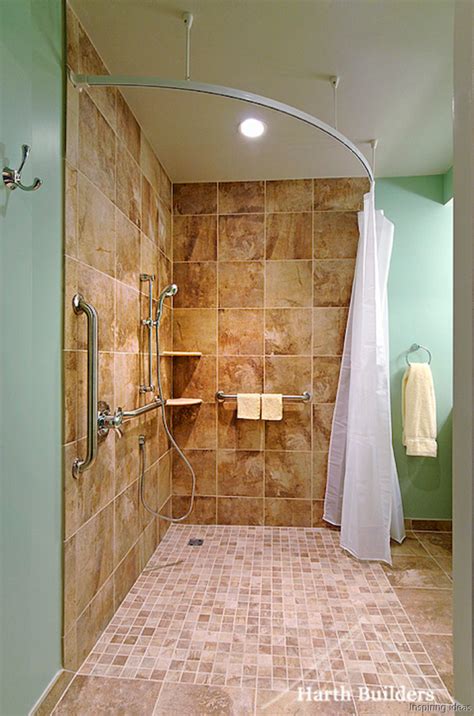 0019 Simple Curbless Shower Ideas For Your House Accessible Bathroom