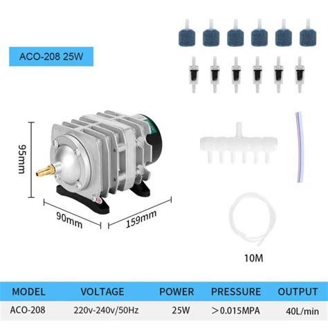 Pompe à eau Compresseur d air pour Aquarium 220v pompe