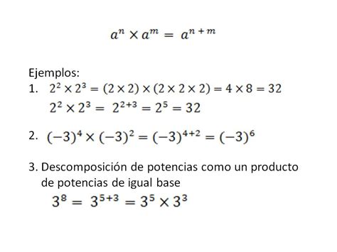 PotenciaciÓn En Z 4 Multiplicación De Potencias De Igual Base