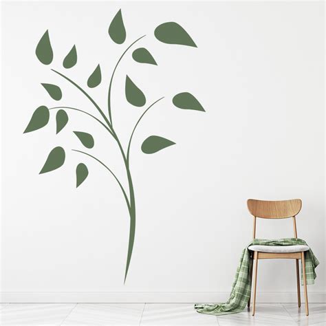 Leaf Stems Wall Sticker Nature Wall Sticker