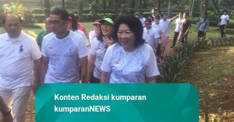 Sandi Ajak Maria Elka Pangestu Lari Pagi Di Taman Langsat Kumparan