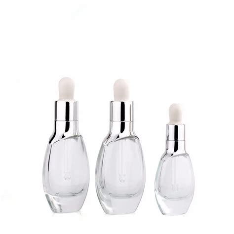 Luxury Serum Bottle Push Button Cosmetics Ml Ml Ml Clear Empty