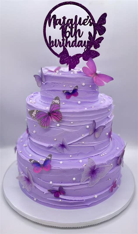 Lilac Flutter Cake