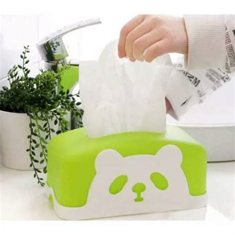 Jual Tempat Tissue Plastik Panda Kotak Tissue Plastik Karakter Tempat