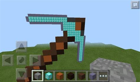 Diamond Pickaxe Pixel Art Minecraft