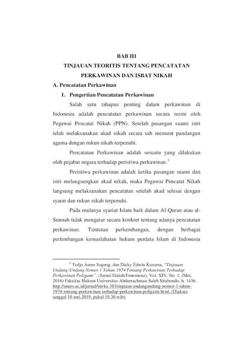 Pdf Bab Iii Tinjauan Teoritis Tentang Pencatatan Repository