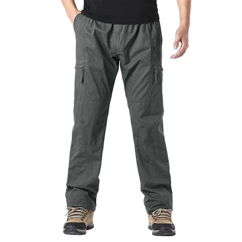 Hsmqhjwe Mens Track Pants Work Pants For Men Cargo Pocket Mens Fashion