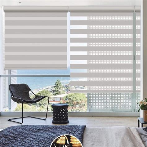 Amazon Changshade Cordless Zebra Roller Shade With Valance Double