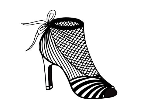 High Heel Shoe Hand Drawing Graphic By Santy Kamal · Creative Fabrica