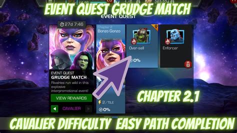 Mcoc Event Quest Grudge Match Cavalier Chapter 21 Easy Path Completion Contest Of Champion