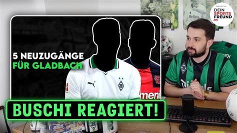 5 Transfers für Borussia Mönchengladbach Reaction auf KickOffYT