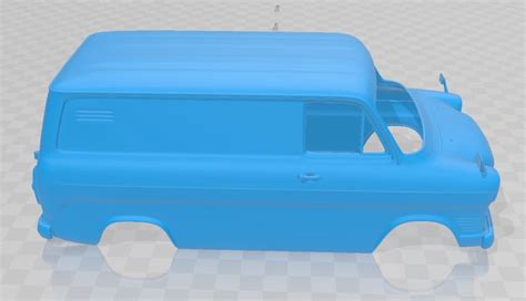 Archivo 3D Ford Transit 1965 Printable Body Van Idea de impresión 3D