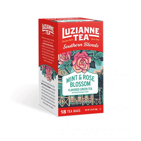 Luzianne Mint Rose Blossom Flavored Green Tea 18 Count 047900350026