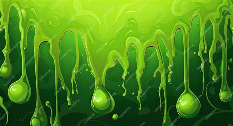 Premium Photo Seamless Oozing Slime Pattern On Green Background For