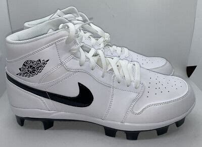 🔥 Air Jordan Retro 1 MCS Molded Baseball Cleats White Sz 11( AV5354-100 ...