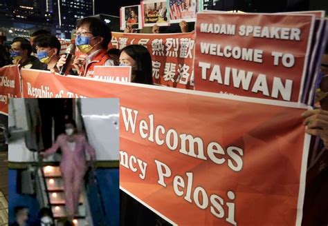 China Furious As Nancy Pelosi Lands In Taiwan P M News