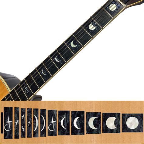 Moon Phases Fret Markers For Guitars And Bass Inlay Stickers Jockomo