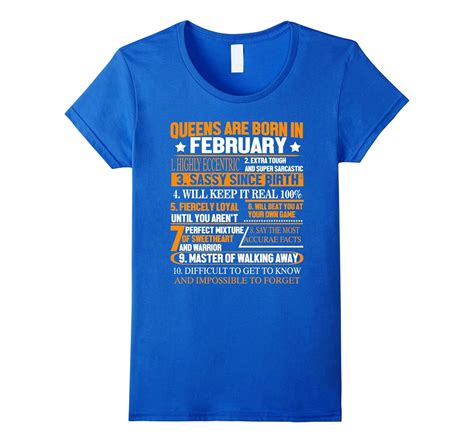 Womens Queens February Birthday T Shirt Teechatpro