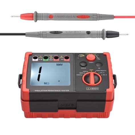 Testeur de résistance d isolement numérique avec écran LCD rétroéclairé