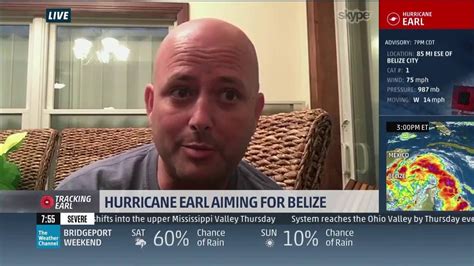 The Weather Channel Hurricane Earl Youtube