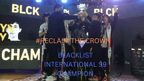 Blacklist Reclaiming The Crown Mlbb Season 10 Championship YouTube