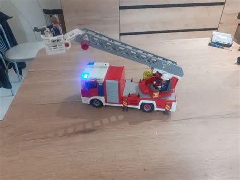 PLAYMOBIL CAMION DE pompiers 4820 la grande échelle EUR 14 00 PicClick FR