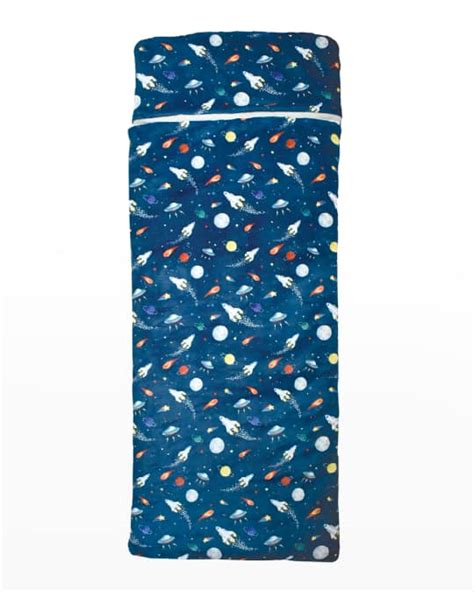 Iscream Space Print Fleece Sleeping Bag Neiman Marcus