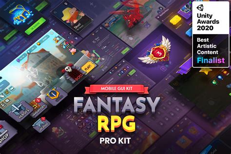 Gui Pro Kit Fantasy Rpg 2d Gui Unity Asset Store