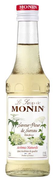 Syrop MONIN ELDERFLOWER 0 25 L Kwiat Czarnego Bzu Konesso Pl