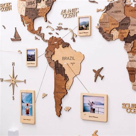 10 Best 3D Wood World Map Wall Art To Buy From Amazon - Designbolts