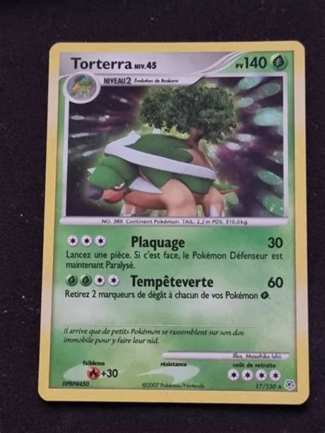 CARTE POKÉMON Torterra 17 130 Diamant Perle Diamant Perle