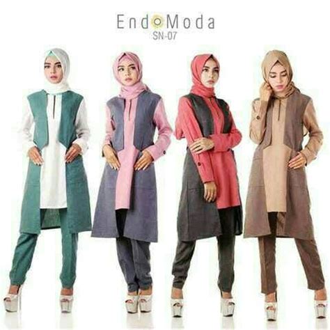 Jual Tunik Endomoda Sn Atasan Dan Hijab Jual Baju Muslim