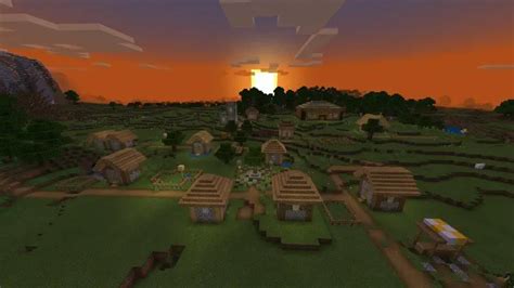 Oak Village In The Desert Minecraft Seeds