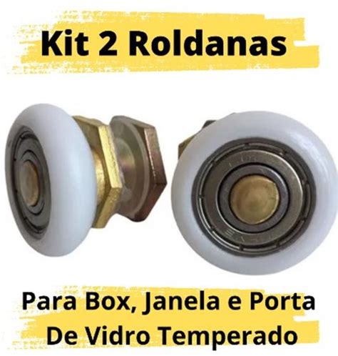 Roldanas Para Box Blindex Janela Porta De Vidro Mm Ou Mm Sem