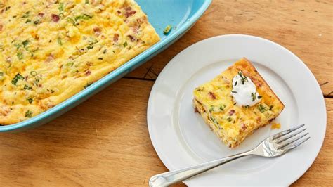 Easy Bacon Cheddar Crustless Quiche Recipe From Betty Crocker