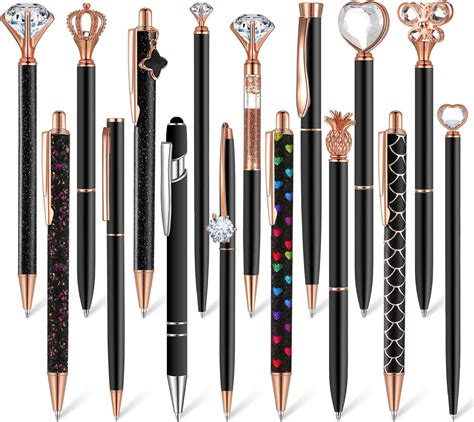 Amazon Colarr Pcs Ballpoint Pens Set Metal Crystal Diamond Pen