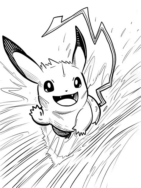 Raichu Coloring Pages Free Printable