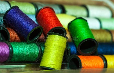 Colorful Embroidery Threads Stock Image Image Of Cutout Needlework