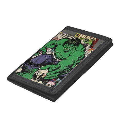 Hulk Retro Comic Graphic Tri Fold Wallet Zazzle