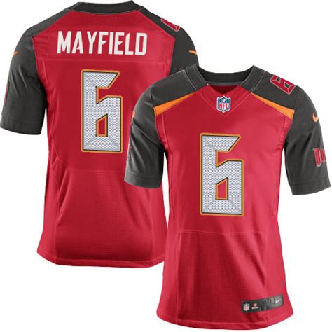 Nike Buccaneers #6 Baker Mayfield Red Team Color Men's Stitched NFL ...