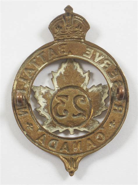 Canadian 23rd Reserve Bn Cef Cap Badge